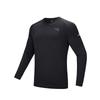 Running Series Sports Casual Simple Solid Color Round Neck Pullover Knit Sweater Men Tops Black 952515402-7