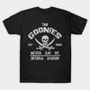 Мужская черная футболка с принтом The Goonies Печать на трансферной бумаге без вырезания Хлопковая футболка
