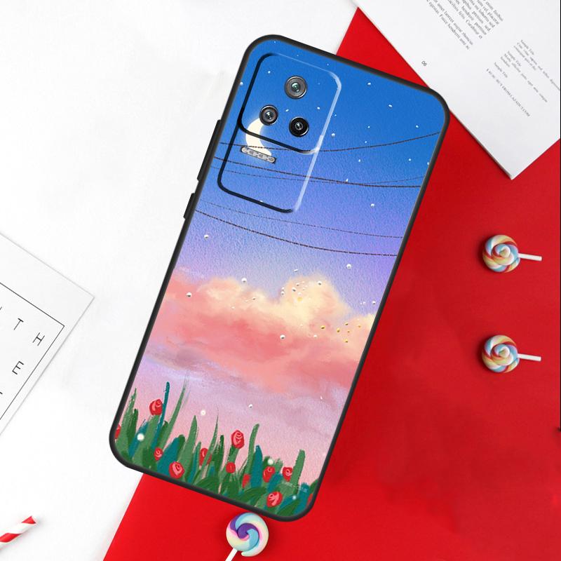 Корейский закат Чехол для Xiaomi 14T 11T 12T 13T Pro 13 14 15 Ultra POCO X7 Pro X3 X5 X6 F5 F6 M6 Pro