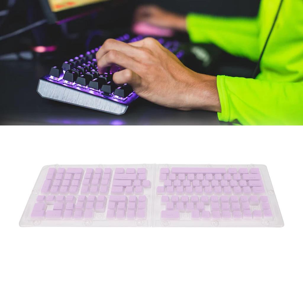 PBT Колпачки для клавиш Pudding 129 Клавиш Полупрозрачные OEM Высота Двухцветное Литье под Давлением Колпачки для Механических Клавиатур