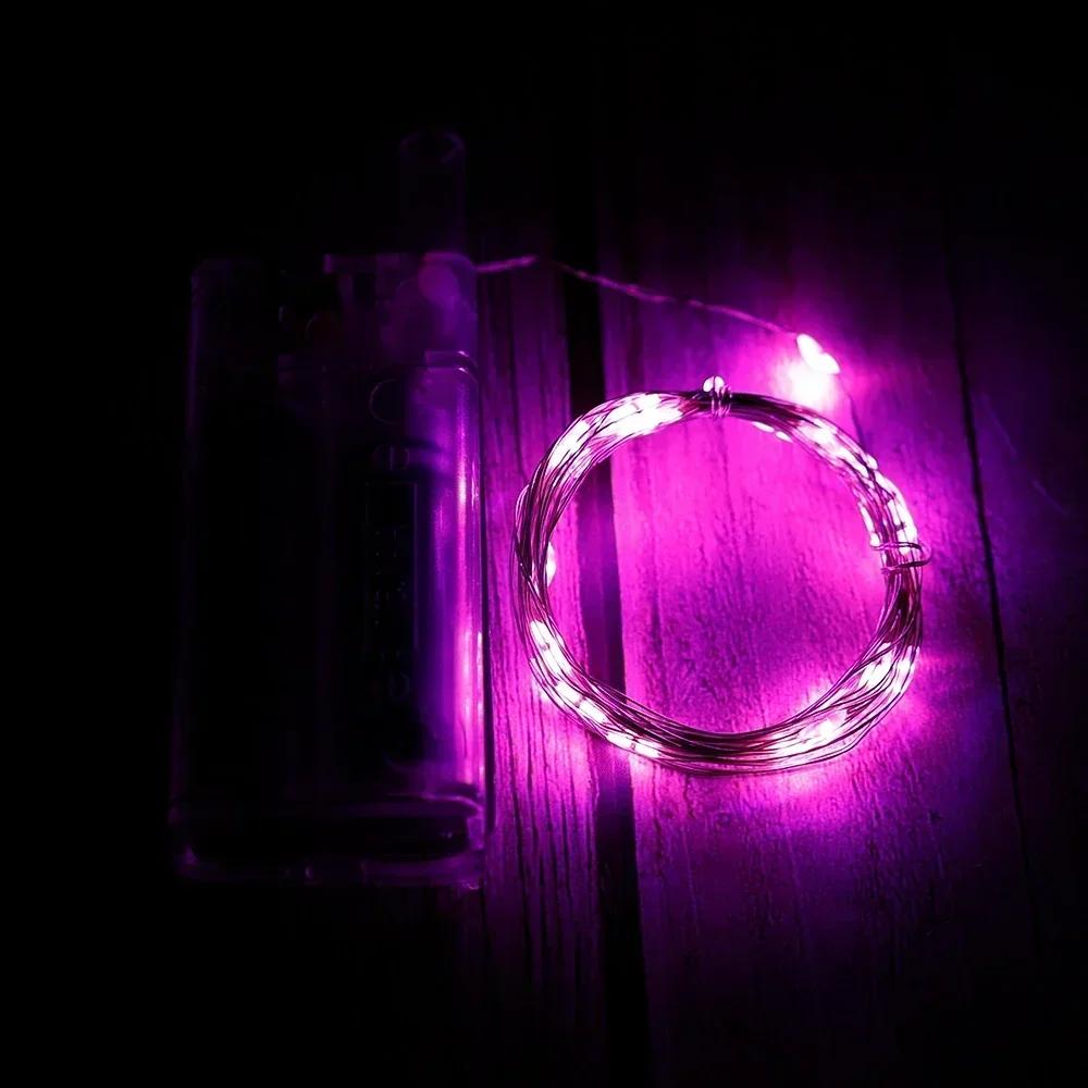 Светодиодные гирлянды из медной проволоки на батарейках, гирлянда, водонепроницаемая, наружная, сказочная подсветка, рождественская, свадебная вечеринка, декор, оптовая продажа