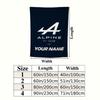 Custom Name Alpine F Pattern Wall Tapestry Aesthetic Wall Hanging Printed Fabric Blanket Decorative Tapestries for Bedroom Living Room Home Decor