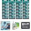 High Capacity Button Cell Battery Pack of 10/20/30/40pcs LR43 AG12 Batteries 110mAh 1.55V Button Cell Reliable Power