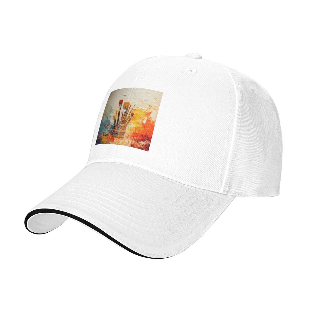 Colour Paint Brush Brushes Print Cap Casual Baseball Caps Adjustable Hat Hip Hop Summer Unisex Baseball Hats Customizable