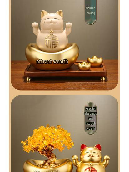 Процветающий Денежный Кот для Дома или Магазина - Кот-Копилка на Ресепшн или для Витрины с Кассовым Аппаратом