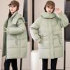 Down Cotton Jacket Women's 2025 New Mid-length Plus Size Loose Bread Jacket Cotton Jacket Winter Padded Jacket Thickened Jacket