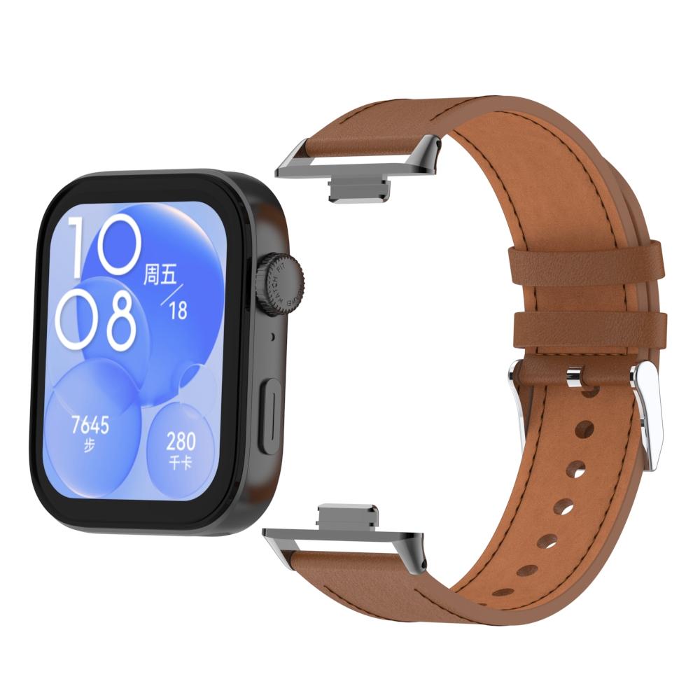 Ремешок для Huawei Watch Fit 3 Smartwatch, сменный браслет, ретро-браслет из натуральной кожи