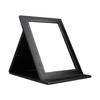 Portable Folding Vanity Mirror with Stand, Large, Makeup Mirror with Leather Cushioned Cover for Travel