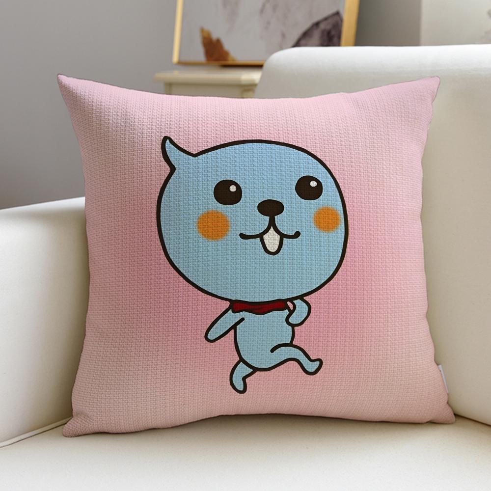 Classic QQooS Cushion Cover Breathable and skinfriendly linen pillowcase square removable and washable cushion