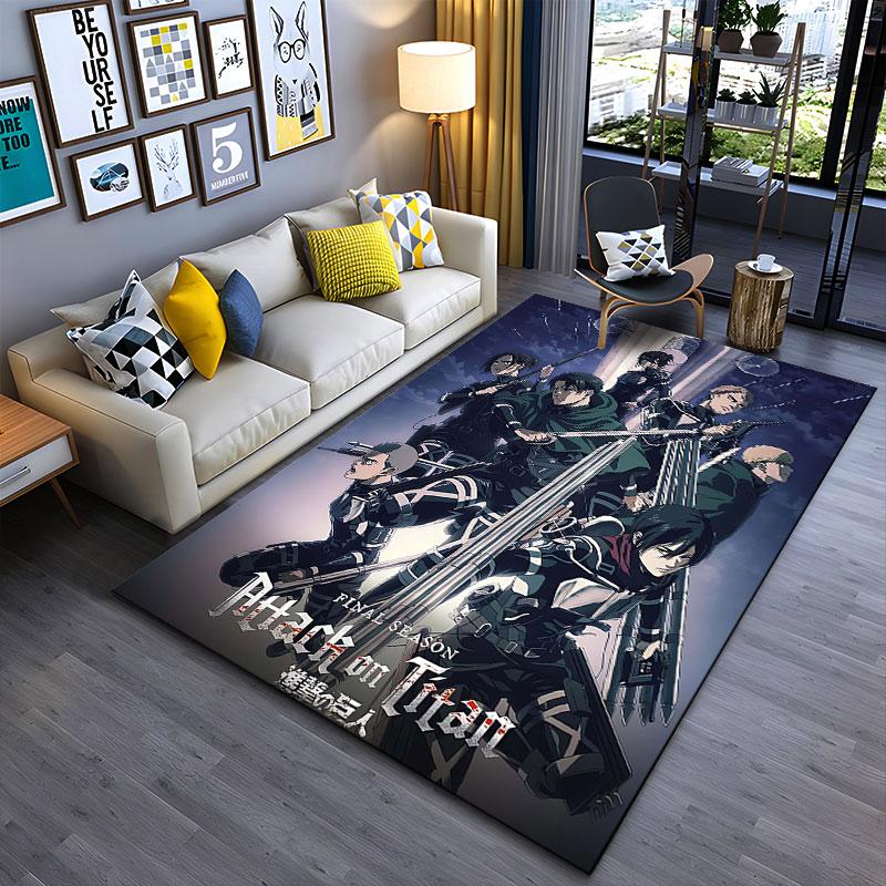 Attack on Titan Final Season suitable as a non-slip mat for the living room or bedroom sofa