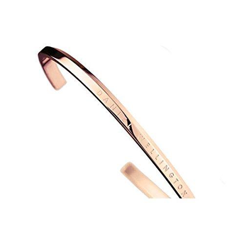 Daniel Wellington Classic Cuff Bangle Bracelet for Men and Women (Rose Gold/Small) DW00400003 [Parallel Import]