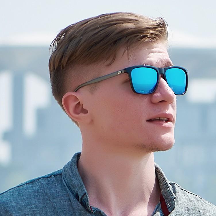 Популярные неполяризованные солнцезащитные очки для мужчин, очки для верховой езды на открытом воздухе, ретро-квадратные солнцезащитные очки для вождения