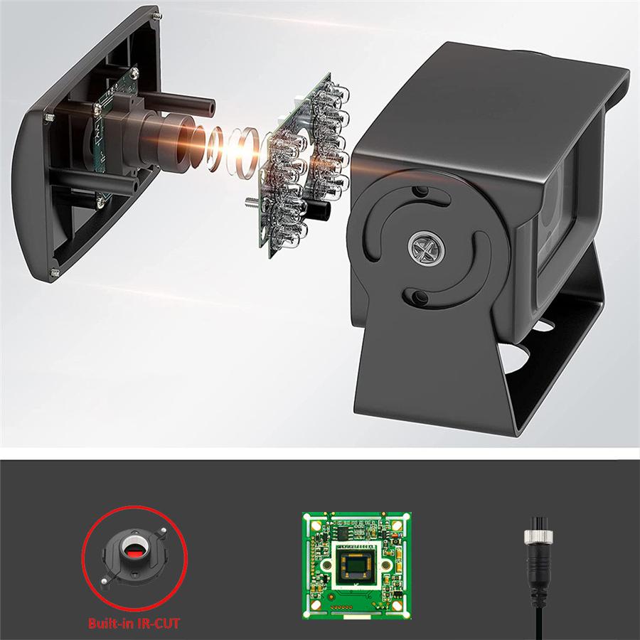 720P AHD Rear View Reverse Backup Camera For Truck RV Trailer Van Universal 4pin