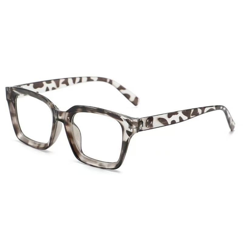 New fashionable anti-blue flat glasses, cat eye square frame plain glasses frame, casual commuter glasses frame