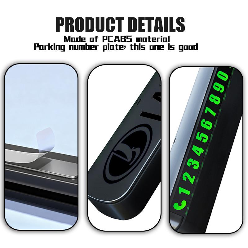 Car Temporary Parking Card Phone Number Plate Accessories For Lada Samara Niva Vesta Granta Riva Priora 4x4 Urban F6