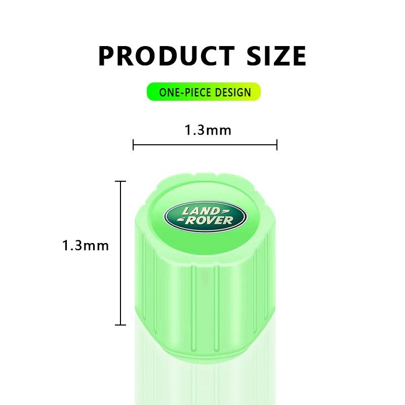 Светящиеся колпачки ниппелей автомобильных шин Флуоресцентные колпачки для шин мотоциклетных колес для Land Rover Discovery Range Rover Evpque Defender Автомобильные очки Rover L322 L405