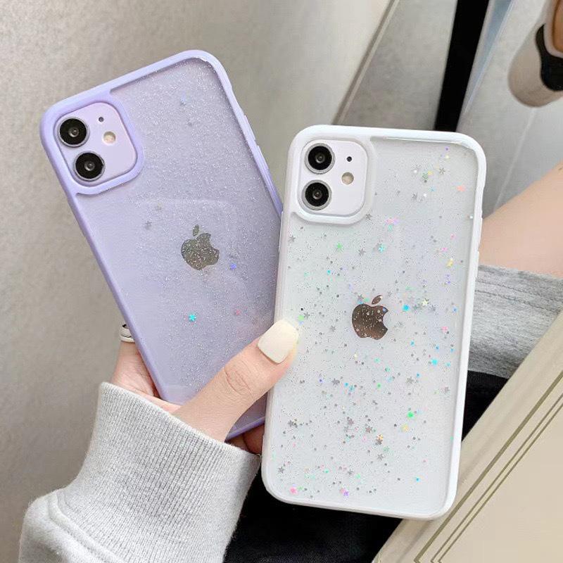 Клеевой чехол с блестками для мобильного телефона для iPhone16promax Прозрачный однотонный для Apple 15/14/xsmax/17