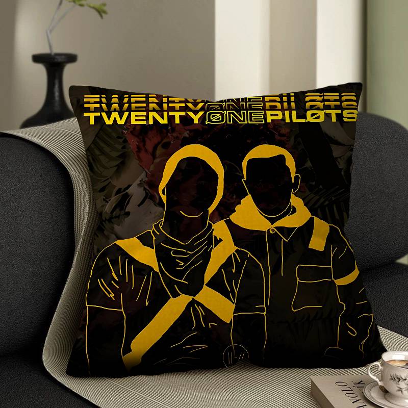Pop Band T-Twenty One Pilots Cushion Cover Decorative Pillow Sofa Home Decor Case Pillow Cases