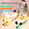 Smart Running Mouse Cat Toy Interactive Random Moving Electric Toys USB Charging Simulation Mice Kitten Self-Playing Plush Toys