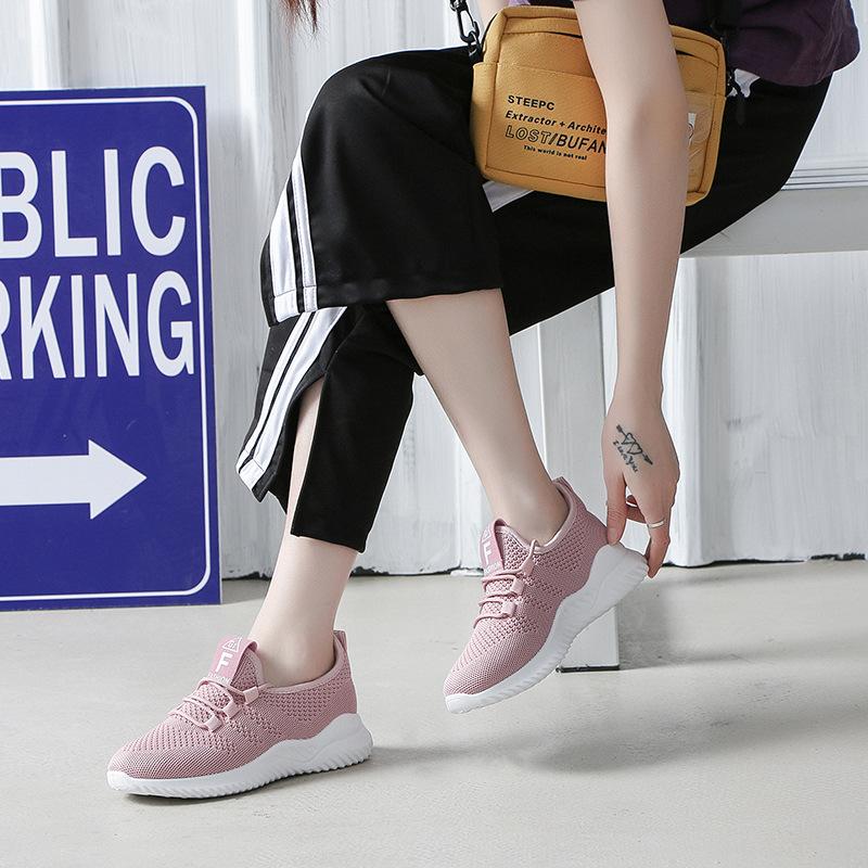 Women's Sneakers Summer 2024 New Fashion Casual Shoes Breathable Cool Outdoor Running Shoes for Women Fly Weave Tennis Footwear