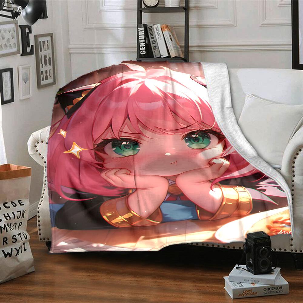 Anya Forger Blanket Ultra-Soft Great for Couch Office Seaside Four Seasons Universal Modern Style Ideal Gift for Friends Family Couples Picnic