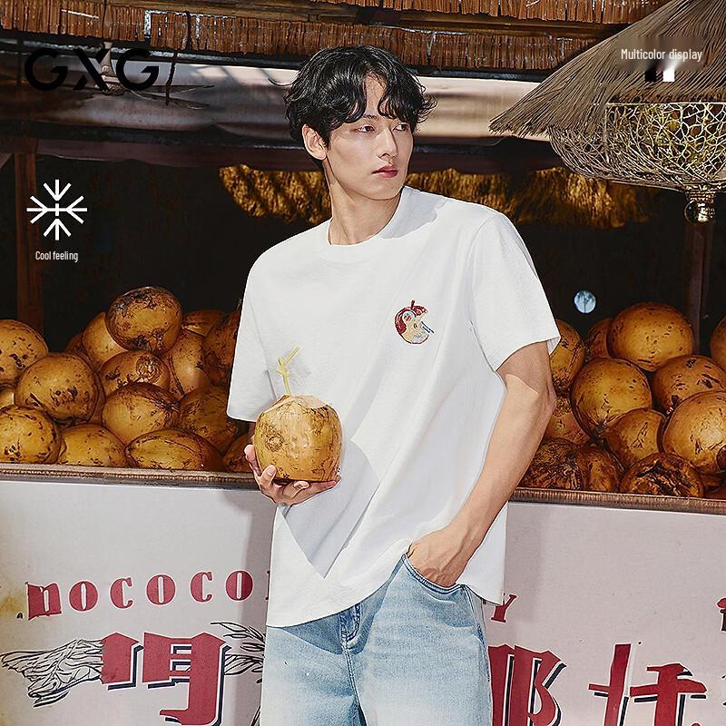 GXG Men's Cool-Touch Textured Knit Short-Sleeve T-Shirt