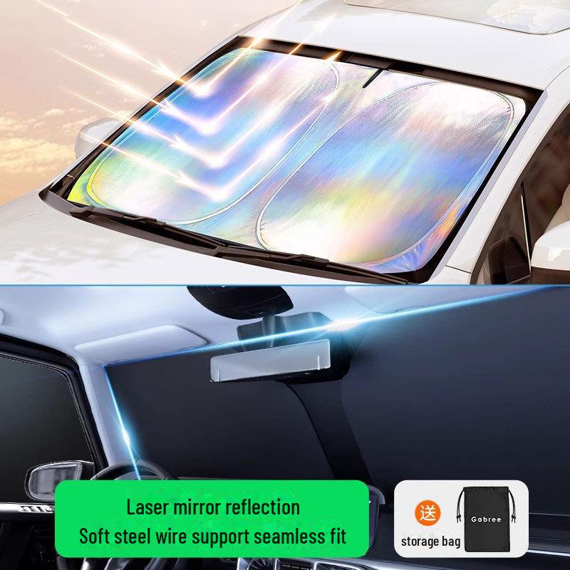 Летний лазерный солнцезащитный козырек для автомобиля: Теплоизоляционная панель лобового стекла