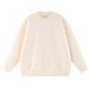 680g Heavyweight Knit Sweater with Faux Rabbit Fur Style, Round Neck, Unisex, Autumn/Winter, Customizable Inner and Outer Layers