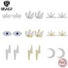 925 Sterling Silver Lightning Stud Earrings for Women Fashion Earrrings Jewerly Wedding Gift Sparkling Ear Studs