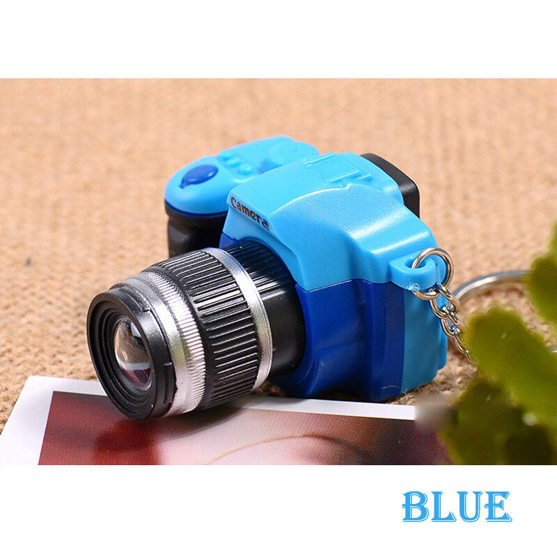 Led Camera Flashing Toys for Kids Digital Camera Keychain Luminous Sound Flash Light Pendant