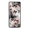 Модный Чехол-Бампер с Узором Бабочка и Цветы для Xiaomi Poco F7 Ultra F6 F5 F4 F3 X6 X5 X4 X3 NFC C51 C55 GT Мягкий ТПУ