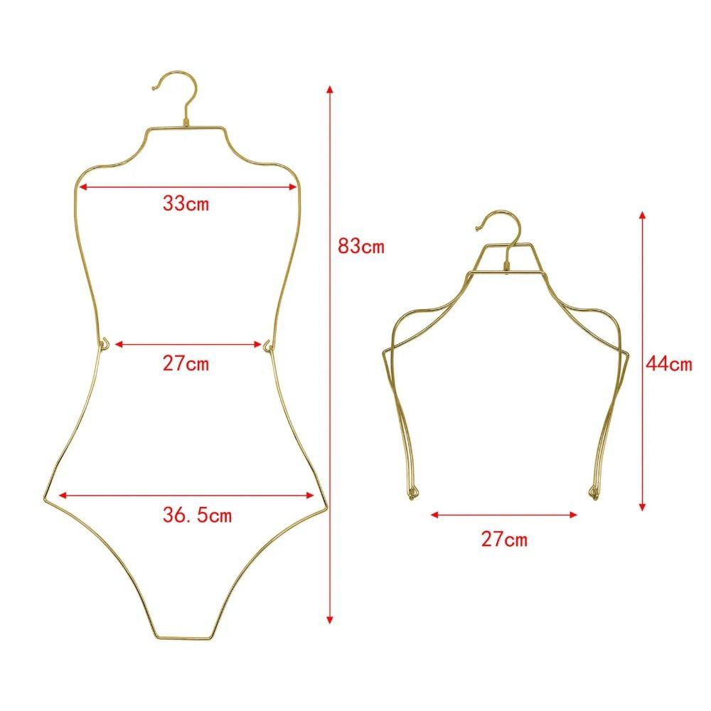 Foldable Lingerie Hanging Rack Body Shape Clothing Hanger  Stores Boutiques Show Window