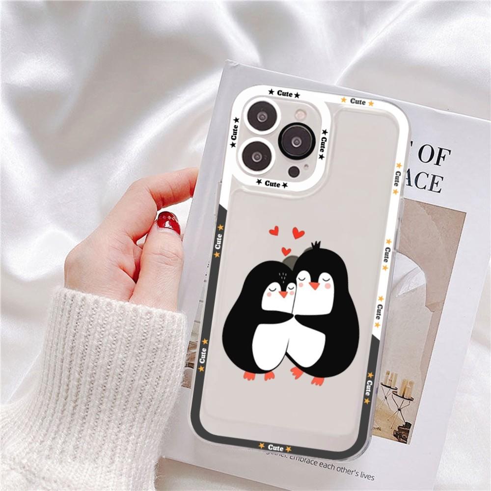 Cute Cartoon Penguin Phone Case For Redmi 7 8 9 A For Redmi Note 5 7 8 9 10 11 Pro Max 4G 5G Funfas