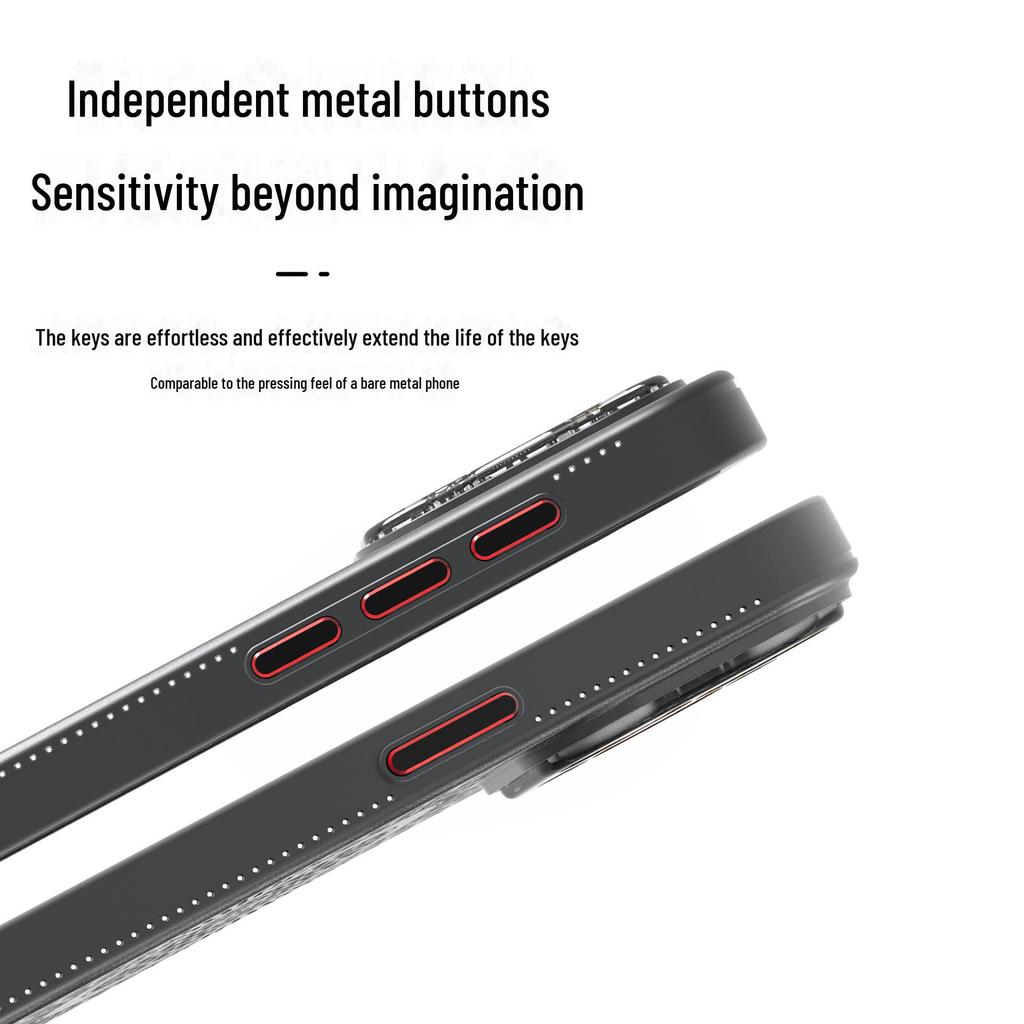 Дышащий сетчатый чехол для iPhone15Pro и 14Pro с функцией рассеивания тепла, магнитная зарядка, защитное покрытие с приятными на ощупь свойствами.