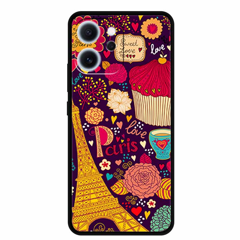 Cartoon Phone Case For Oppo Reno15 F Soft TPU Silicone Protector Relief Flower Emboss 3D Cover Funda Reno15F 15F Bumper Shield