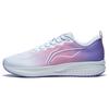 New LiNing Red Hare 6 Cushioning Breathable Rebound Low Top Running Shoes Women's White Pink Purple ARMT016-14