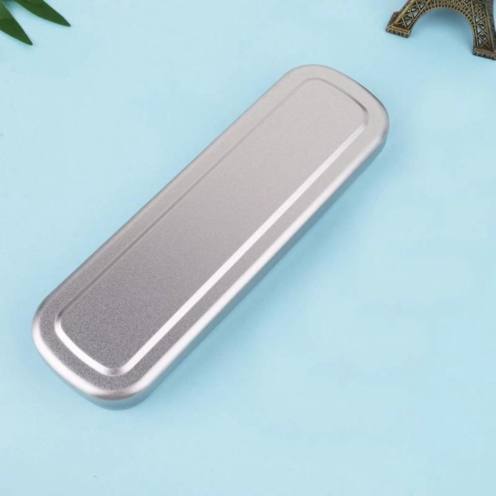 Practical Rectangular Metal Student Stationery Storage Box Pencil Case Gifts Container Iron Case