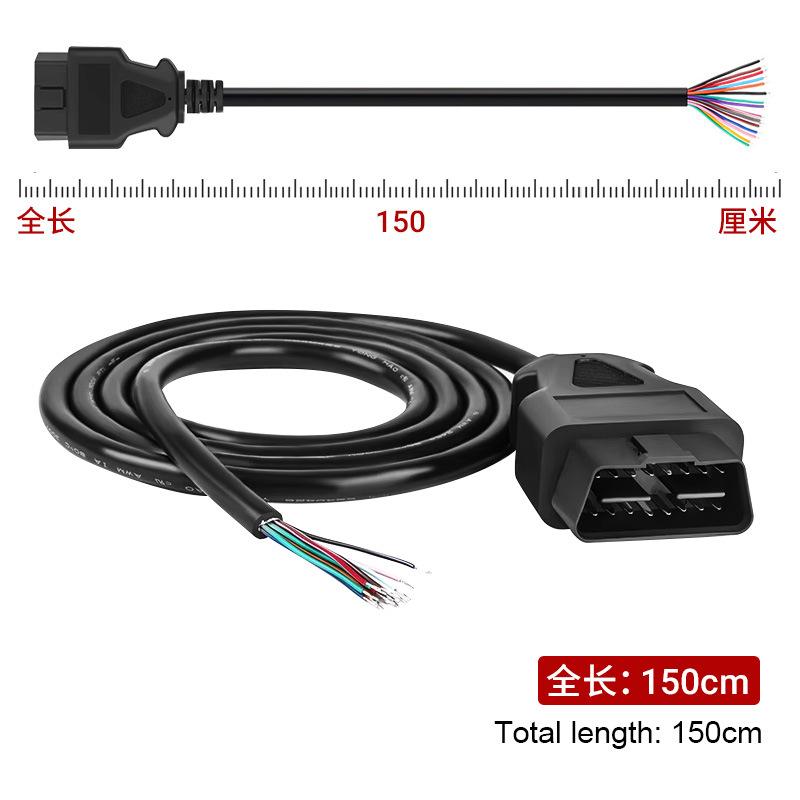 16-контактный папа-мама OBD2 OBD II Автомобильный удлинительный кабель 3/2/1,5/0,3 метра Для Автомобильного разъема ELM327 Адаптер интерфейса