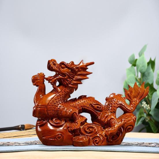 Украшение дракона, деревянная статуя китайского зодиака Дракона, украшение на удачу, украшение на год Дракона, секс-одежда для взрослых
