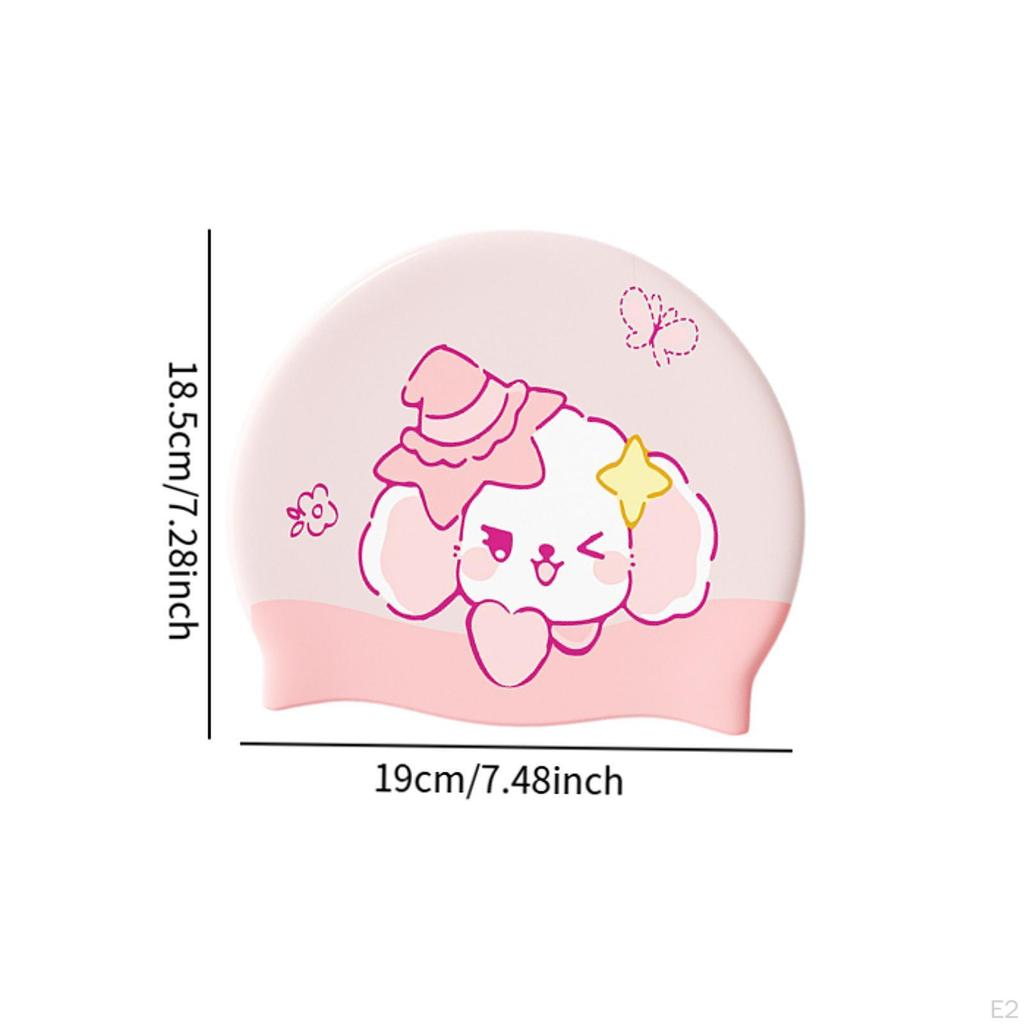 Детская шапочка для плавания Шапочка для душа Нескользящая для детей Мужчин Женщин Легкая для плавания в воде