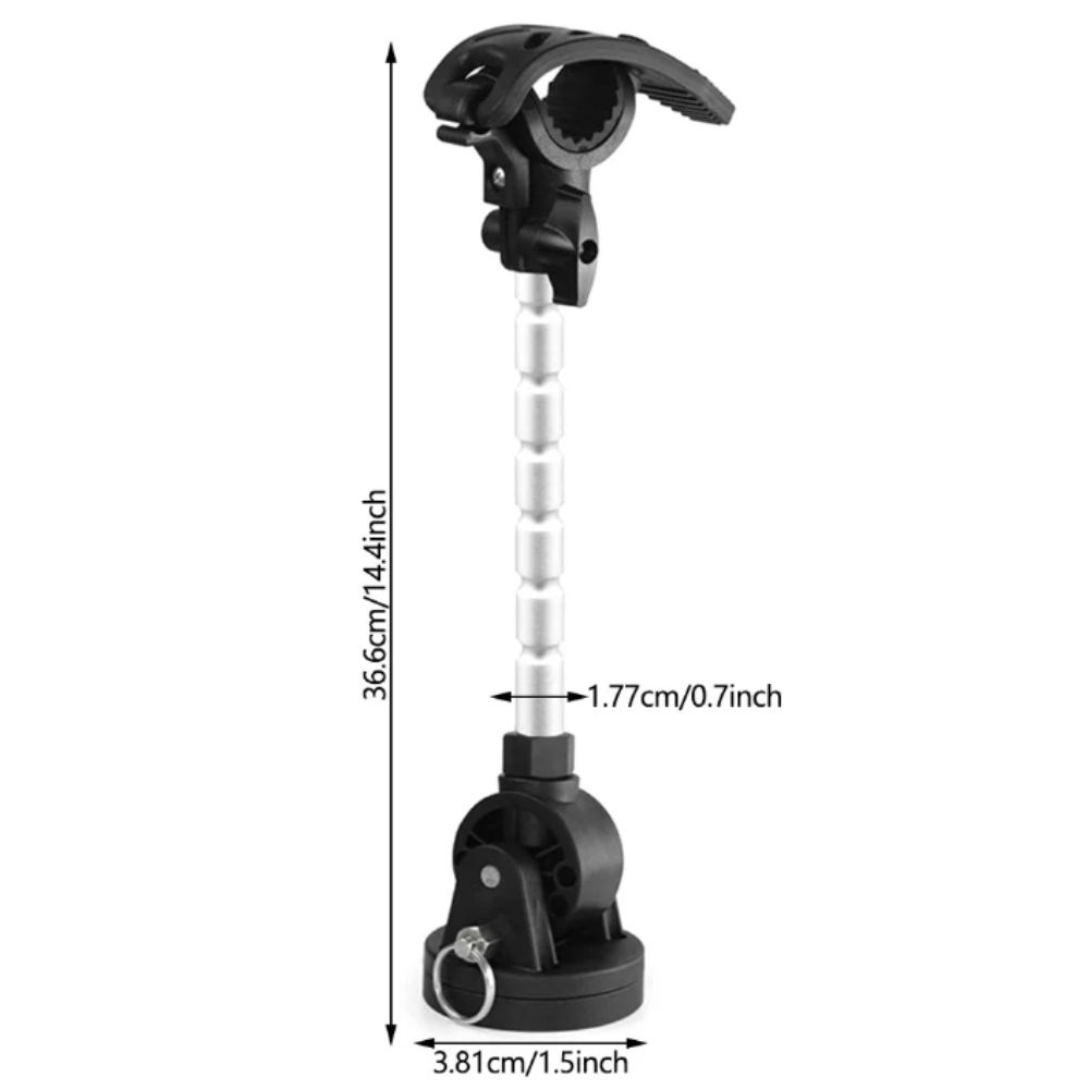 Electric Steer Trolling Motor Stabilizer Securely Mounted Fishing Rod Bracket Marine Use