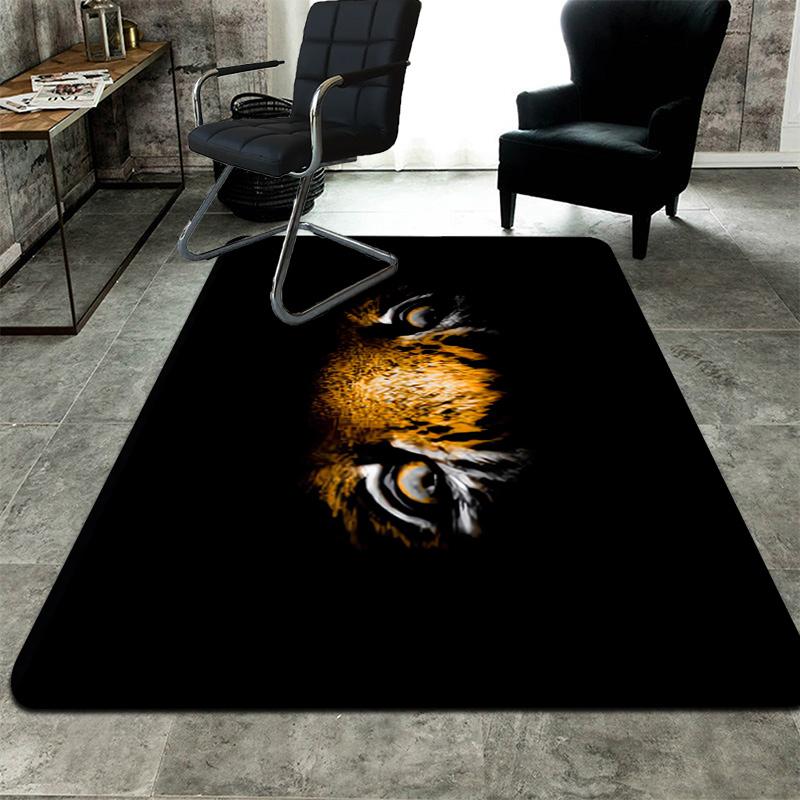 Realistic tiger eyes Rug Floor Mat for Living Room or Bedroom Soft and Comfortable Carpet a Gift for Birthday and Holiday.MFF0918121