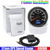ZMFJH 30 км/ч, 60 км/ч, 80 км/ч, 120 км/ч, 200 км/ч 52-миллиметровый GPS-спидометр с антенной 7-цветной подсветкой, счетчик пробега для автомобиля, лодки, яхты, водонепроницаемый