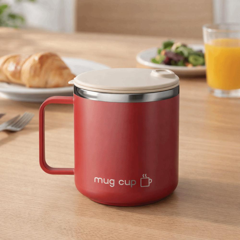 304 Stainless Steel Coffee Cup Sliding Cover Design Tumbler Household Drinking Cup  Student