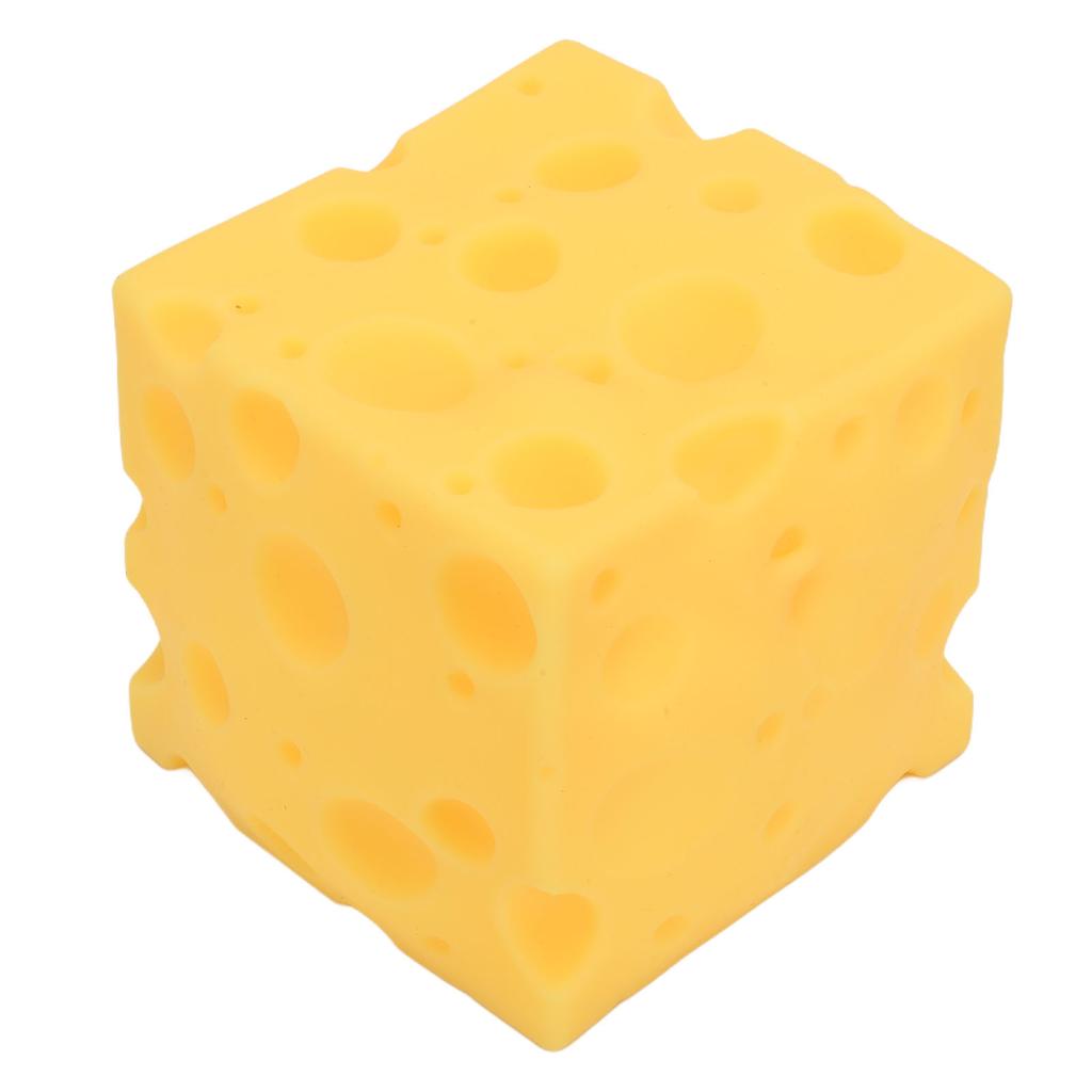 Сжималка для сыра Мягкая отскакивающая сырная игрушка-антистресс Новинка для взрослых и детей Желтая