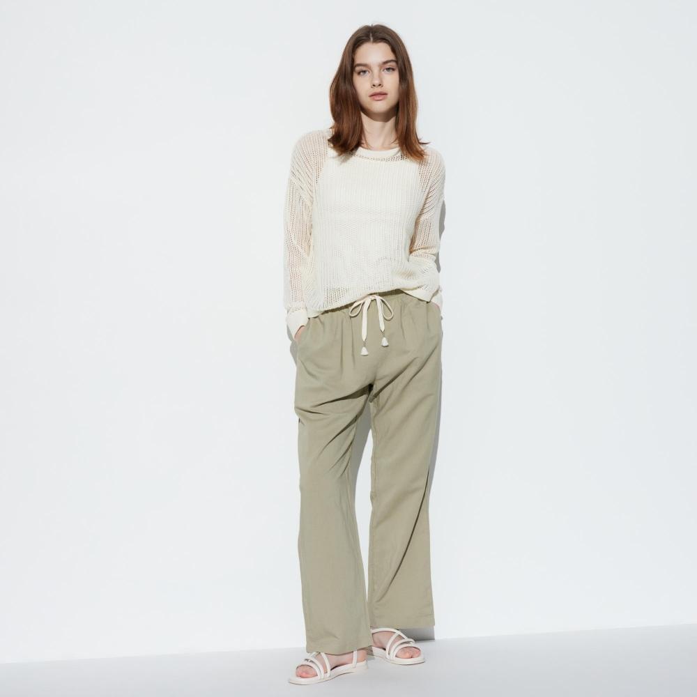 Uniqlo Легкие брюки из смесового льна JAPAN