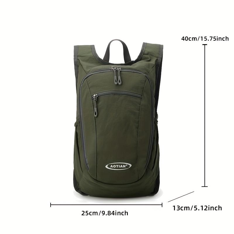 Lightweight and Foldable Men's Travel Backpack, Large Capacity Hiking Backpack, Zipper Closure, Outdoor Women's Sports Bags