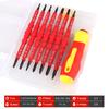 8pcs Insulated Screwdriver Set Electrician Repair Tools Kit Chrome Vanadium Steel Interchangeable Blade
