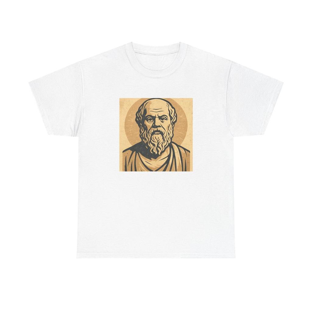 Унисекс футболка для взрослых Сократ Ретро Философская Графика