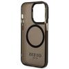 Guess Guhmp14Xhtcmk Iphone 14 Pro Max6,7 Czarny/Black Hard Case Gold Outline Translucent Magsafe